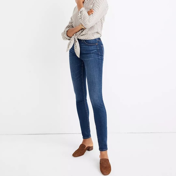 SOLD: Madewell Curvy High-Rise Skinny Jeans in Hayes Wash - Picture 1 of 7